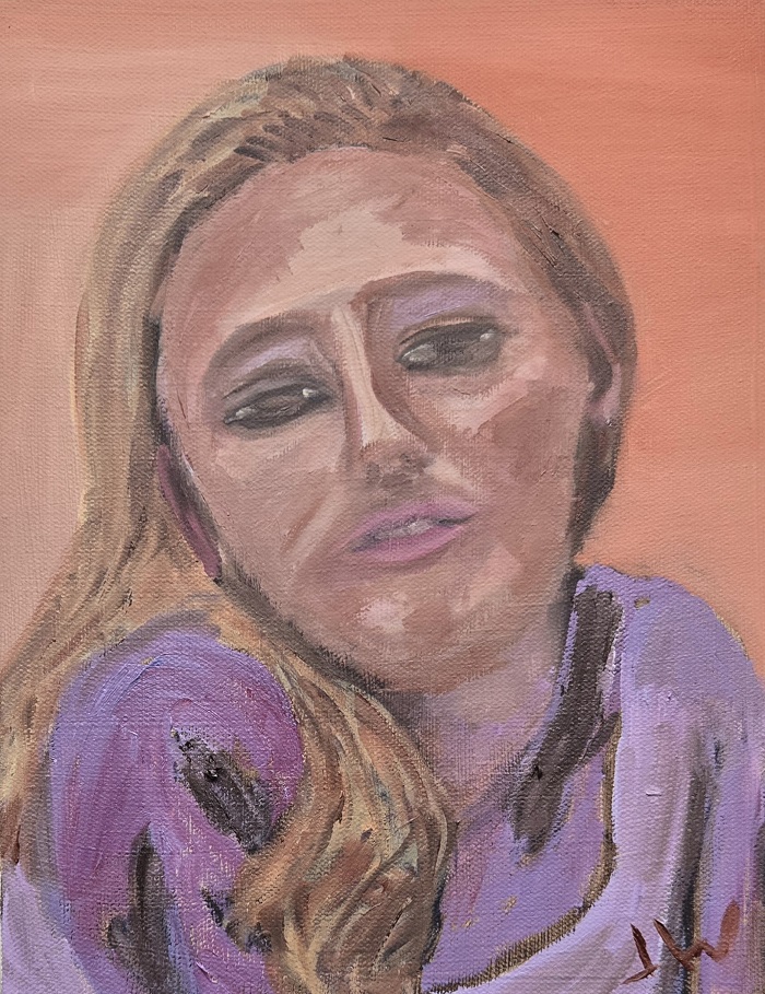 JW Goossen's Course Face 2 painting from his Faces Series...