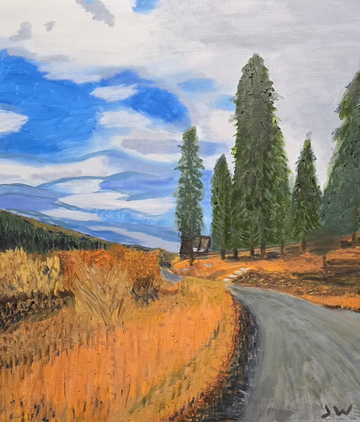 JW Goossen's LLJ Road West painting from his Random Paintings Series...