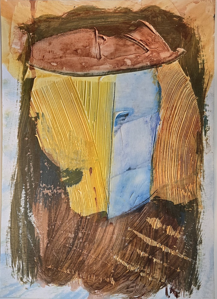 JW Goossen's Paris mixed media painting from his Mixed Media Artwork Series...