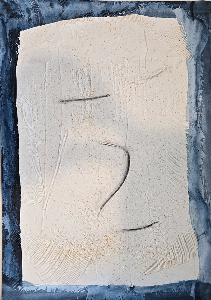 JW Goossen's Who mixed media painting from his Mixed Media Artwork Series...