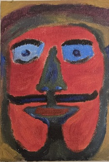 More info on JW Goossen's Blue Eyes painting from his Faces Paintings Series...