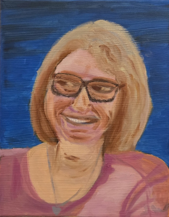 JW Goossen's Glance painting from his Faces Paintings Series...