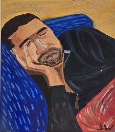 More info on JW Goossen's Gotee painting from his Faces Paintings Series...